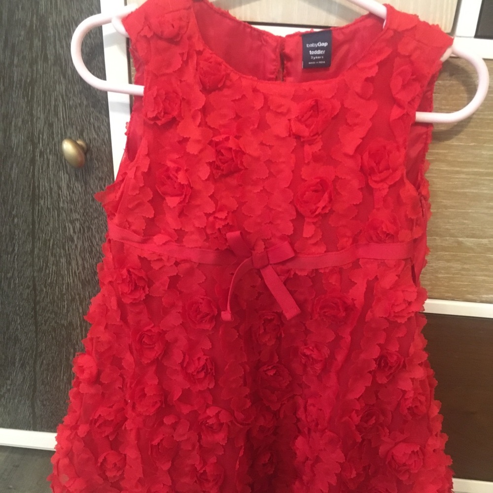Baby gap bright red dress in great condition